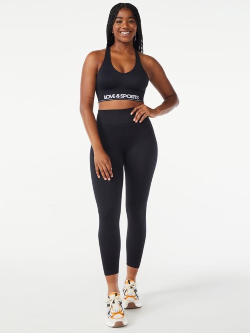 NWOT Love & Sports Women's Seamless Ribbed Leggings